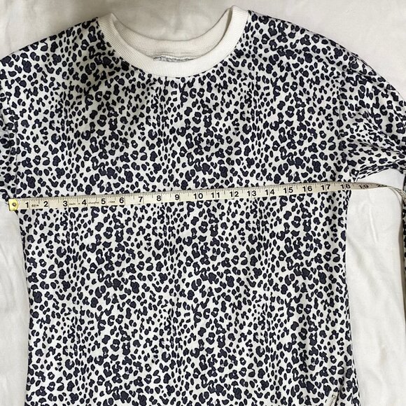 BTFBM Leopard Print Sweatshirt Dress Size Medium - Picture 7 of 12